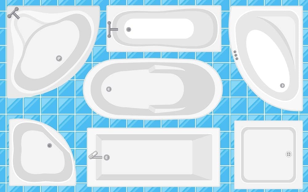 Standard Bathtub Sizes Dimensions, What Are The Dimensions Of A Standard Bathtub
