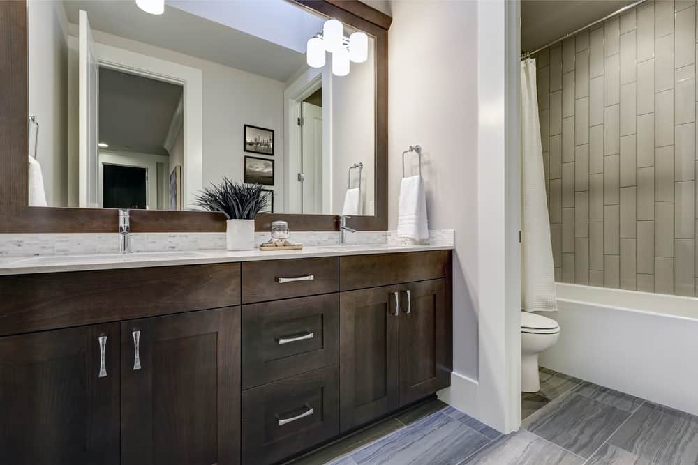 41 Bathroom Vanity Cabinet Ideas, Dark Wood Bathroom Vanity Set