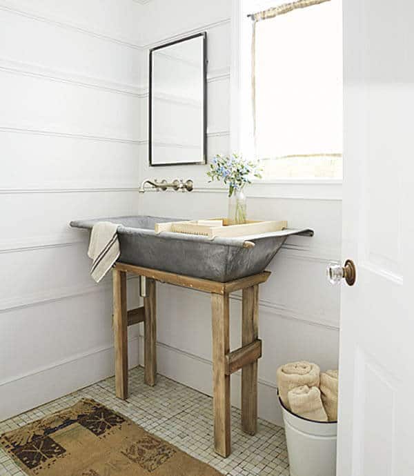 Salvaged Sink styling