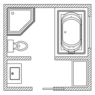 12 X 6 Bathroom Layouts Bathroom Design Modern Architecture