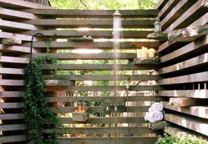 An Urban Outdoor Shower