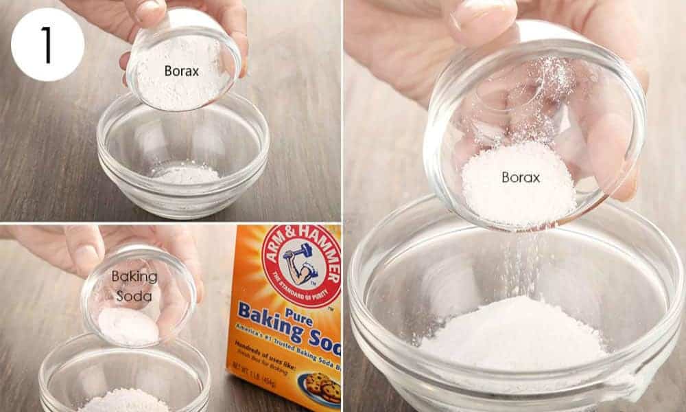 Baking soda and borax