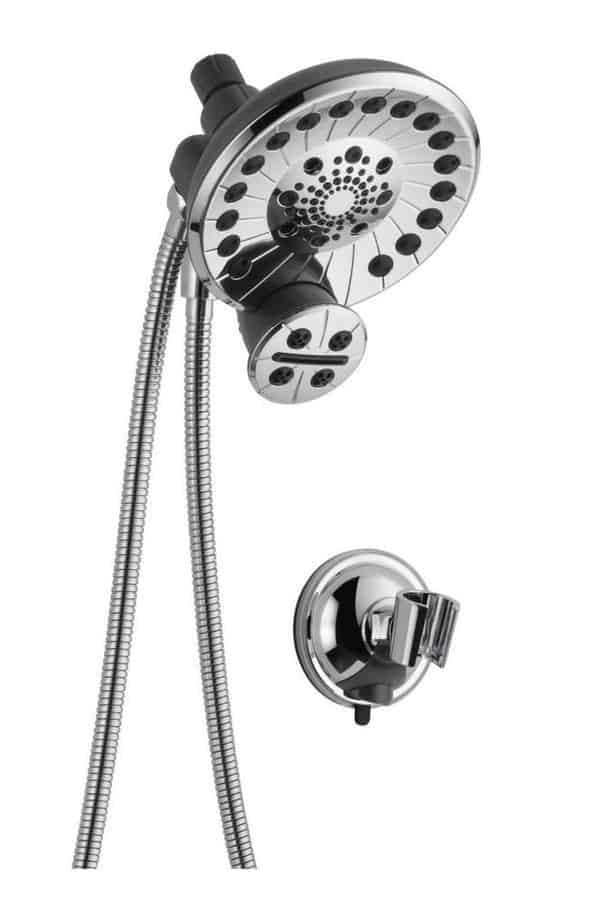Shower Head Shut Off Valve Handheld Shower Regulator with On Off Switch APLusee Brass Water Flow Restrictor Matte Black 