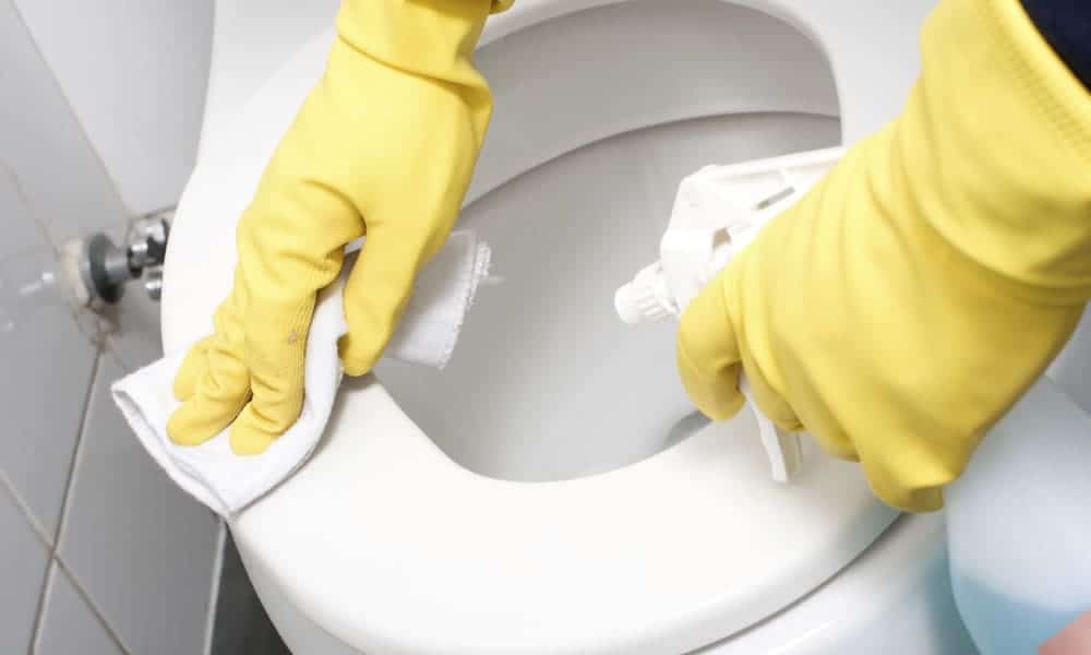 How to Remove Harpic Stains from Toilet Seat