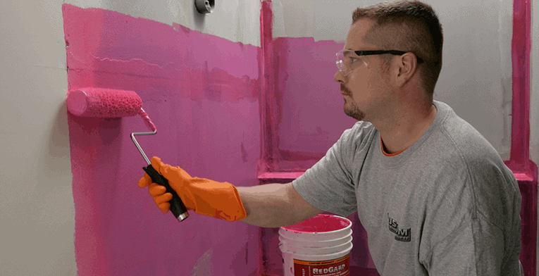 Paint on your waterproofing
