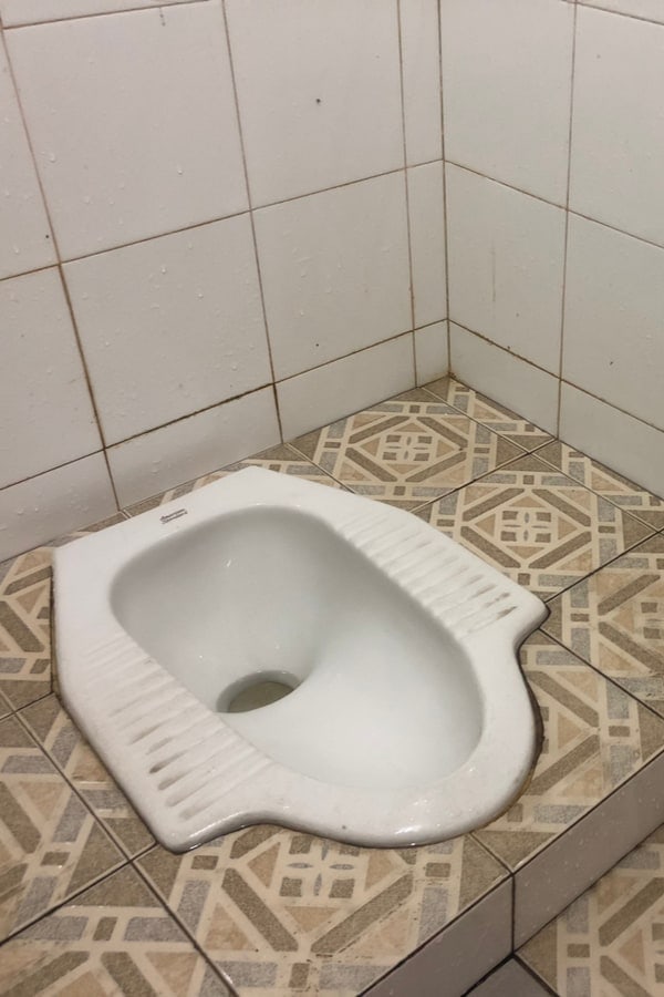 The negative sides of the squat toilets