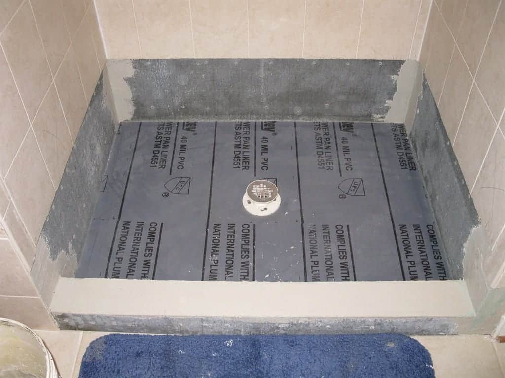 Shower Pan Liner Things You Need To, How To Build A Tile Shower Pan On Concrete