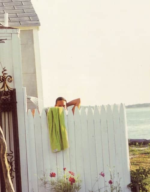 White Picket outdoor Shower