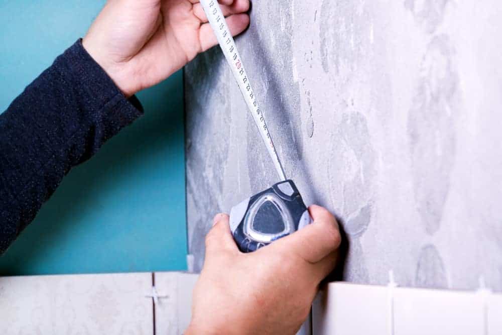 measure Prepare Shower Wall For Tiles