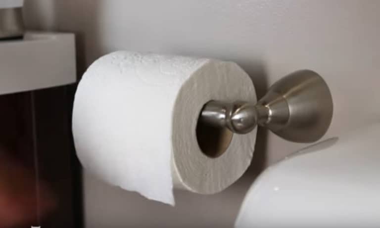 step by step Install a Toilet Paper Holder