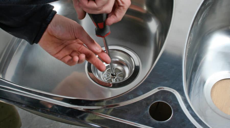 fixing kitchen sink drain basket