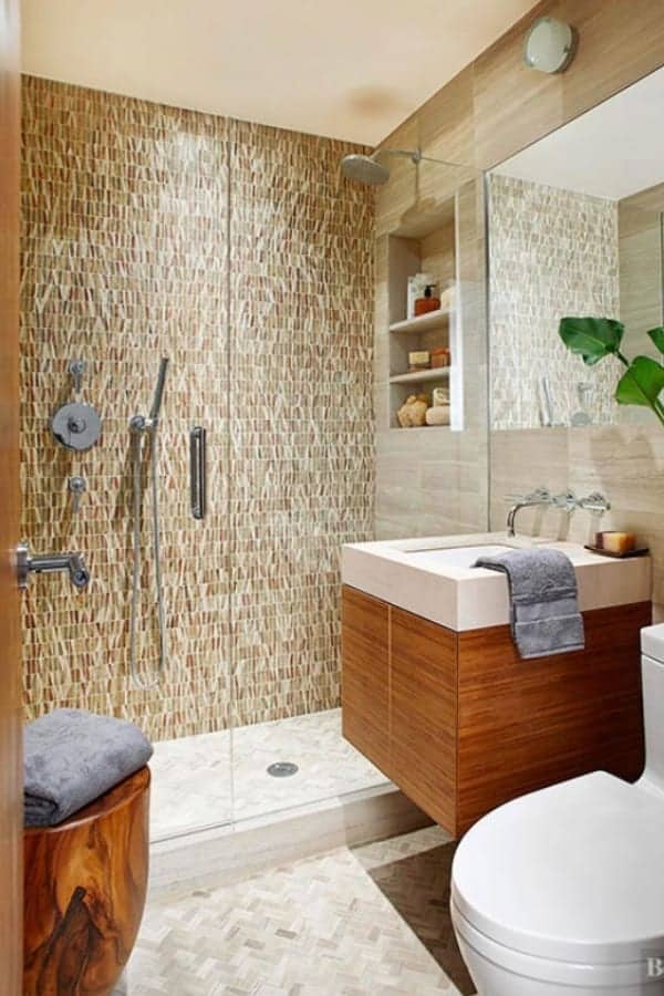 31 Luxury Walk In Shower Ideas - Small Bathroom With Walk In Shower And Tub Combinations Colors