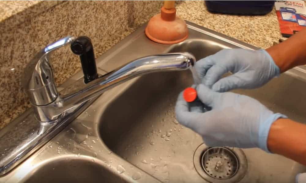 Test the faucet before replacing the aerator