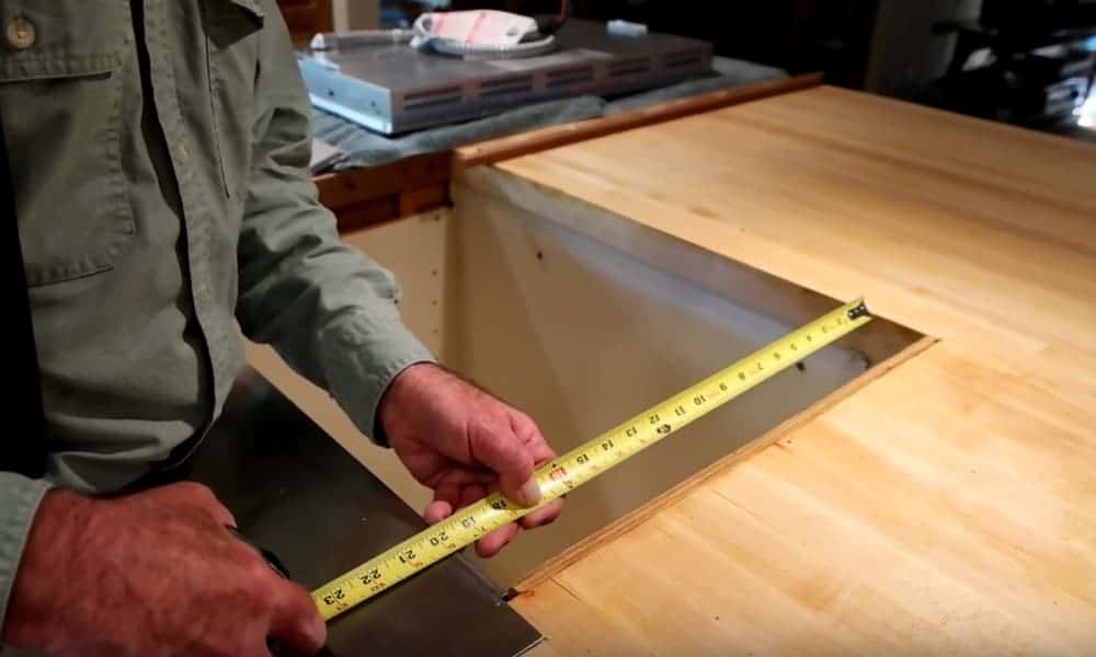 Get the Measurement of your Cooktop Opening