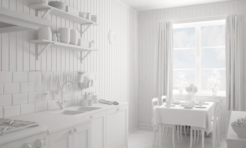 Too white kitchen