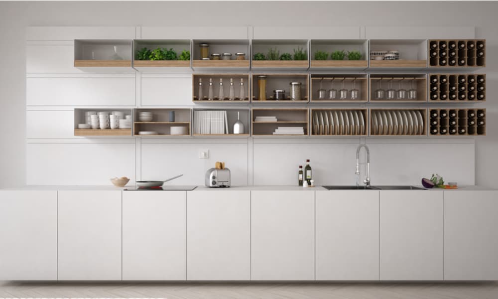 White, minimalistic, eco-friendly kitchen