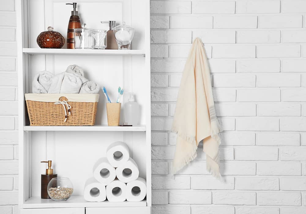 31 Bathroom Shelf Ideas, Hanging Bathroom Shelf Ideas