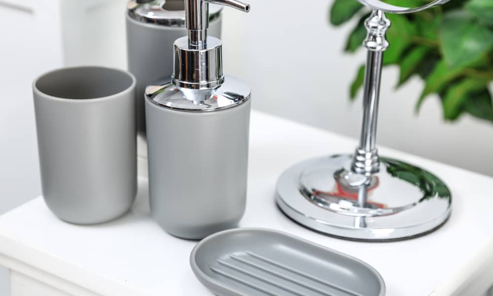 Glossy Gray Soap Dishes