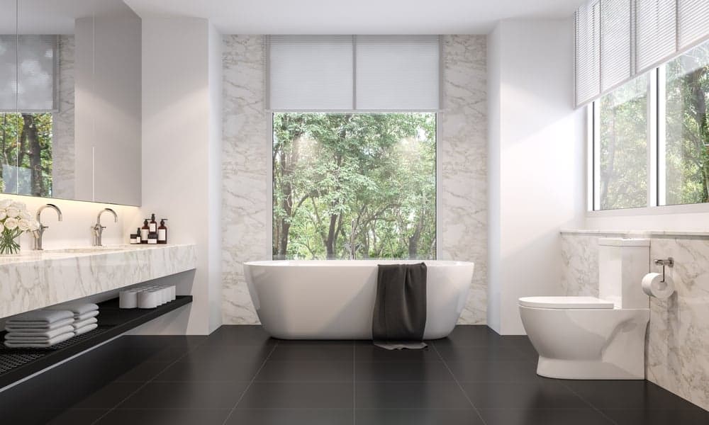 33 Black And White Bathroom Tile Ideas Designs Pictures