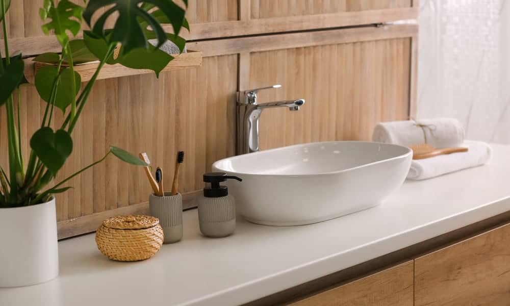 types of bathroom sink tops