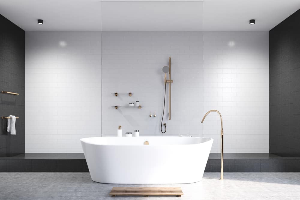33 Black And White Bathroom Tile Ideas, Black And White Bathroom Wall Tiles Design