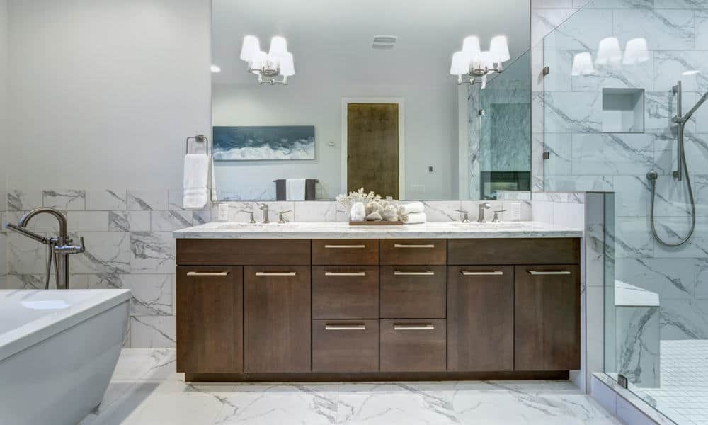 Standard Bathroom Vanity Dimensions, What Is The Standard Depth Of A Bathroom Cabinet