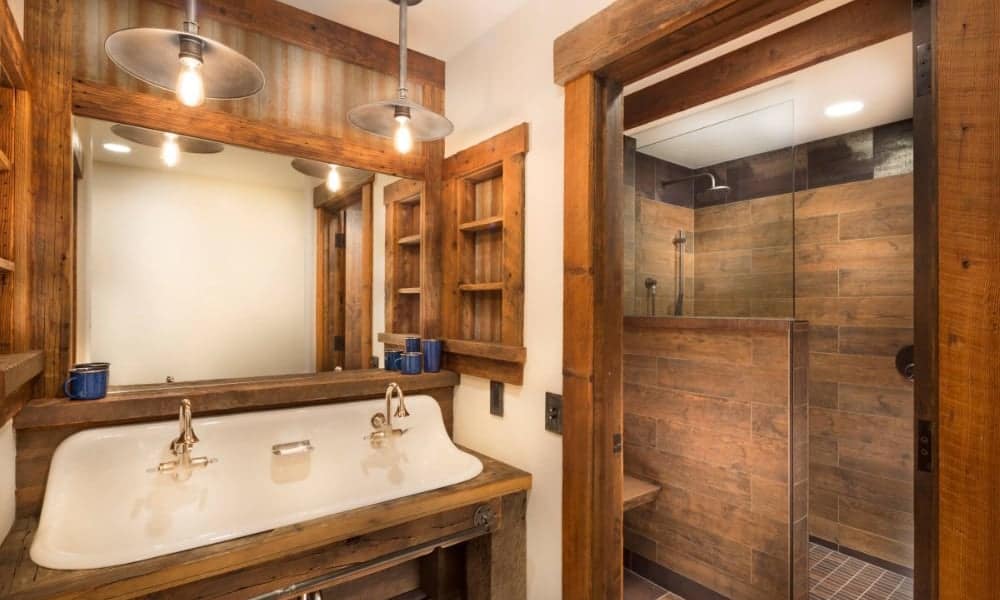 33 Wood Tile Bathroom Ideas, Wood Look Tile Shower