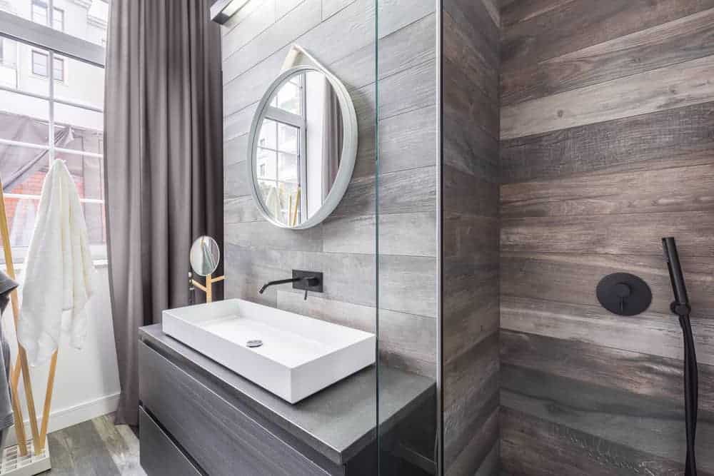 33 Wood Tile Bathroom Ideas Shower Designs - Wood Floor Tile Wall Bathroom