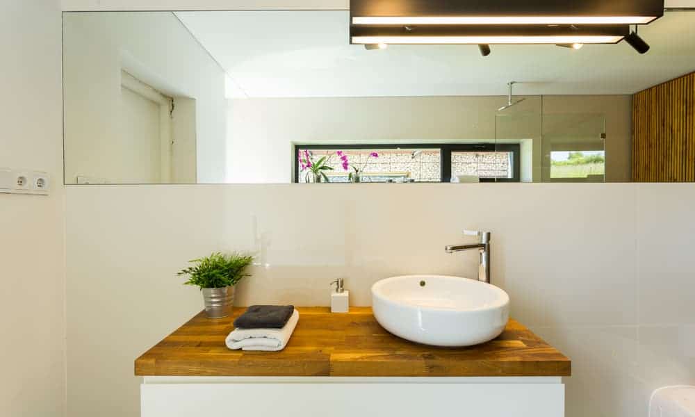 25 Homemade Wood Bathroom Countertop Plans You Can DIY Easily