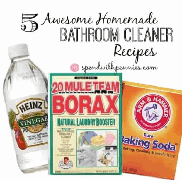 5 Awesome Homemade Bathroom Cleaner Recipes!