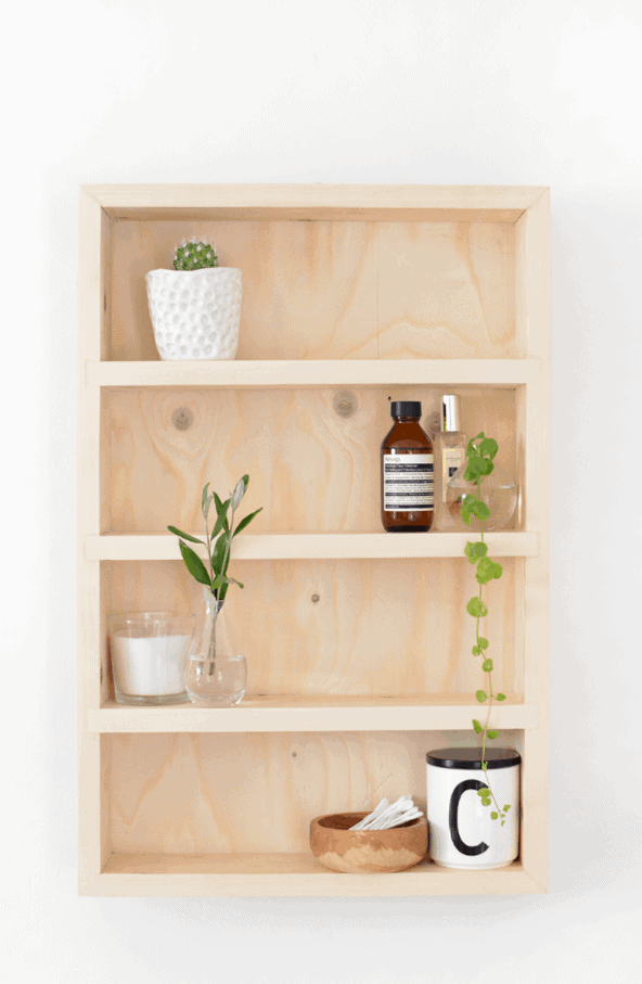 DIY Bathroom Storage Shelf