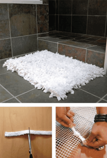Eco-Friendly Towel Bath Rugs DIY