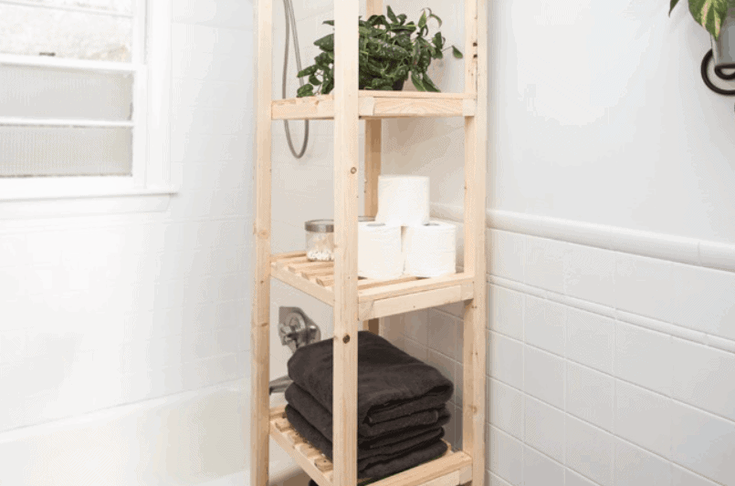How to Build a Bathroom Storage Shelf