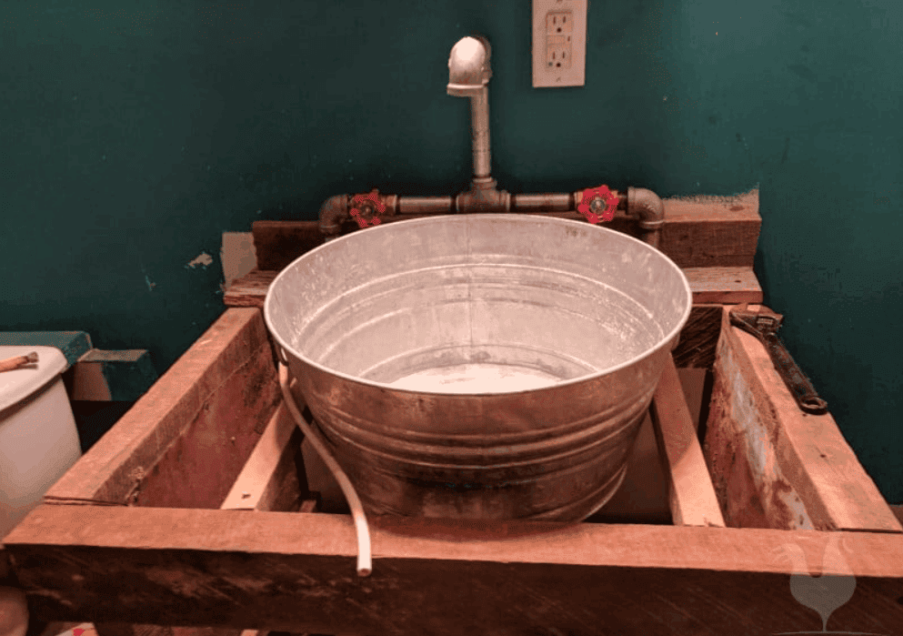 How to DIY a Bathroom Vanity Out of Reclaimed Wood