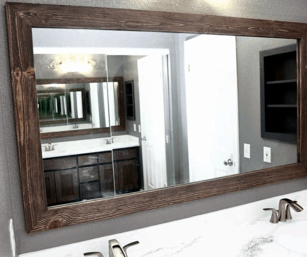 How to Make a Custom DIY Bathroom Mirror Frame