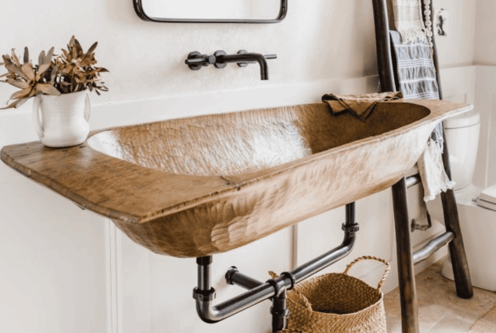 Turn an Antique Dough Bowl into a Sink
