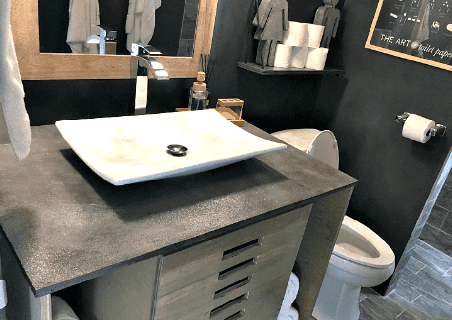 Vanity Made from Concrete – DIY for Less!