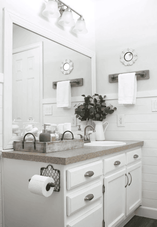 27 Easy Homemade Bathroom Towel Rack Ideas, Paper Towel Holder Ideas For Bathroom