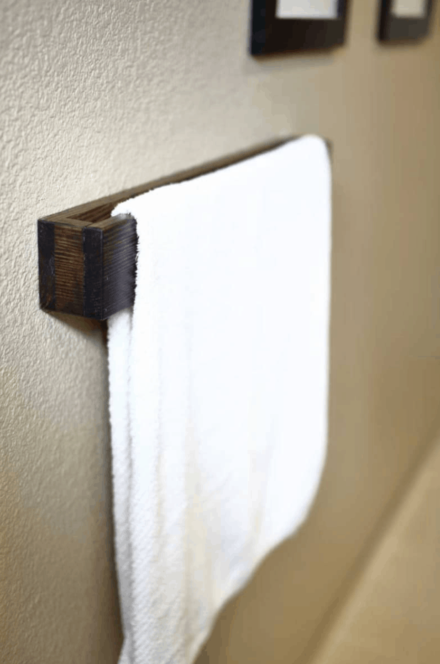 How to Make and Install a DIY Wooden Towel Bar