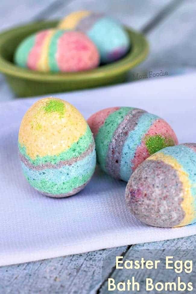 DIY Easter Egg Bath Bombs