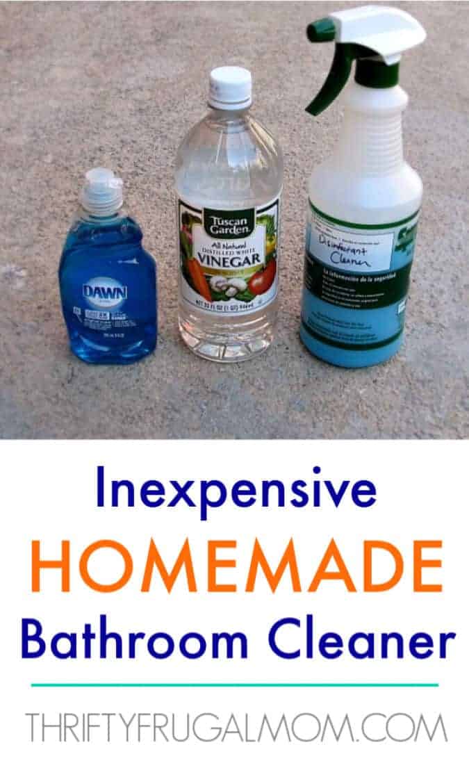 Inexpensive DIY Homemade Bathroom Cleaner – Thrifty Frugal Mom