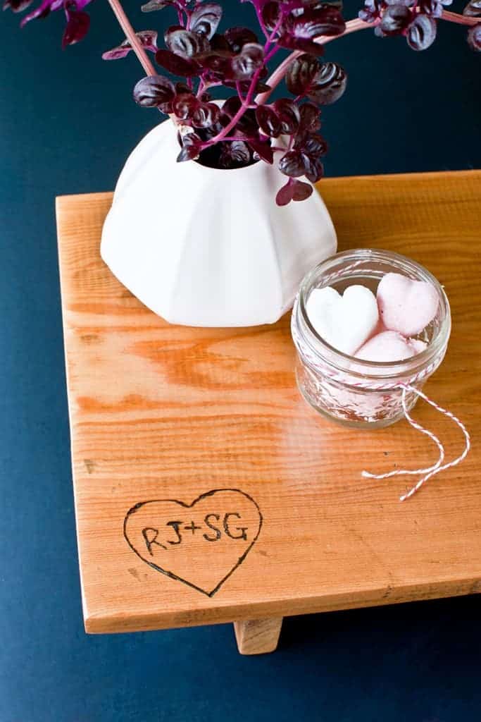 Sweethearts DIY Bath Tray