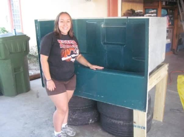 DIY Elevated Dog Bath Tub