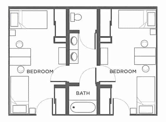 22 Jack And Jill Bathroom Layouts - Jack And Jill Bathroom Design Ideas