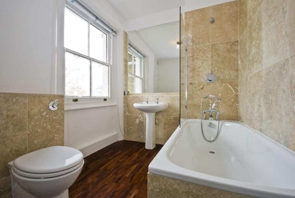 Can You Put Laminate In A Bathroom Pros Cons - Can U Use Laminate Flooring Bathroom