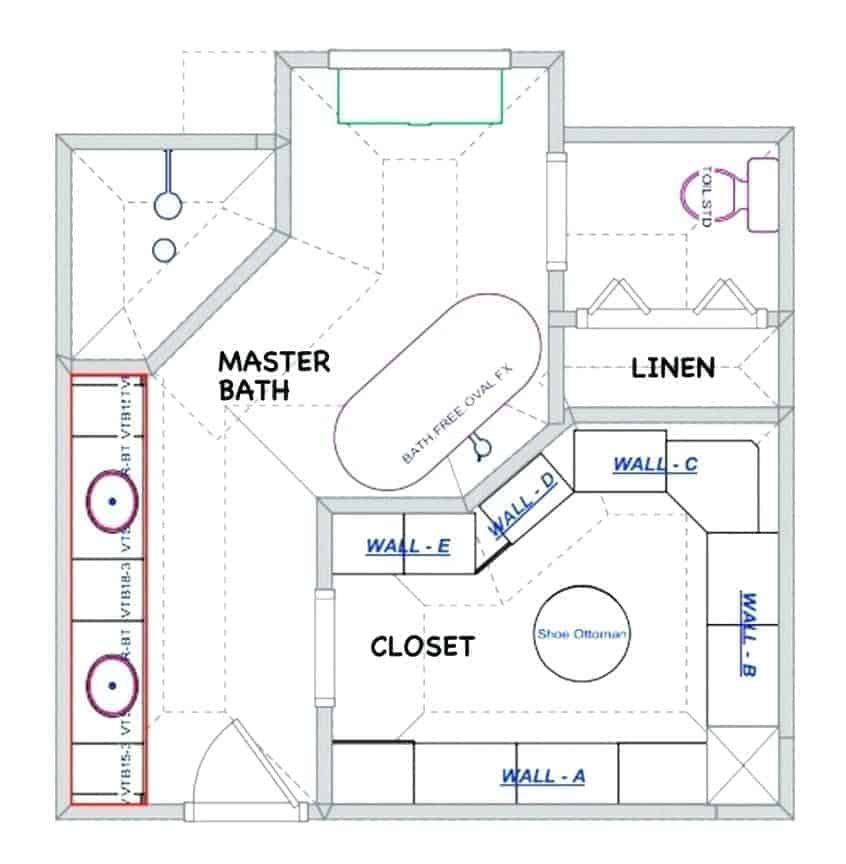 23 Master Bathroom Layouts Bath Floor Plans - Master Bathroom And Closet Layout Ideas