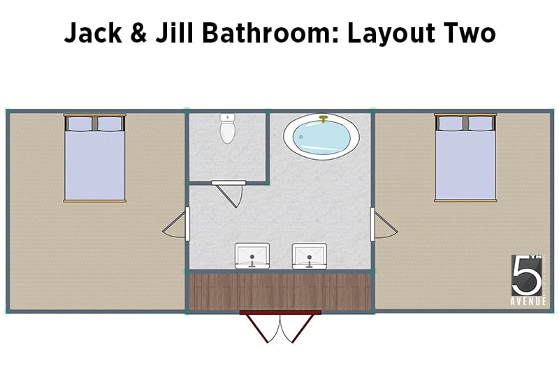 22 Jack And Jill Bathroom Layouts - Jack And Jill Bathroom Design Ideas