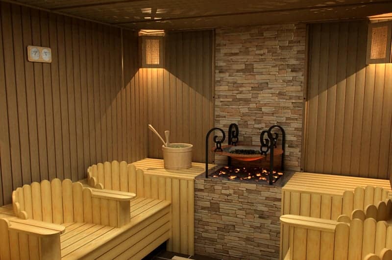 Seated sauna