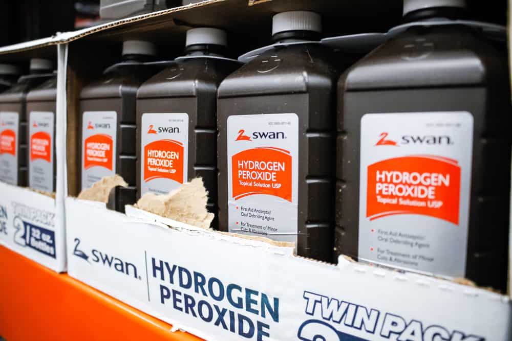 Hydrogen peroxide bleach