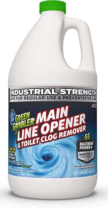Main drain opener and toilet poop dissolver by Green Gobbler